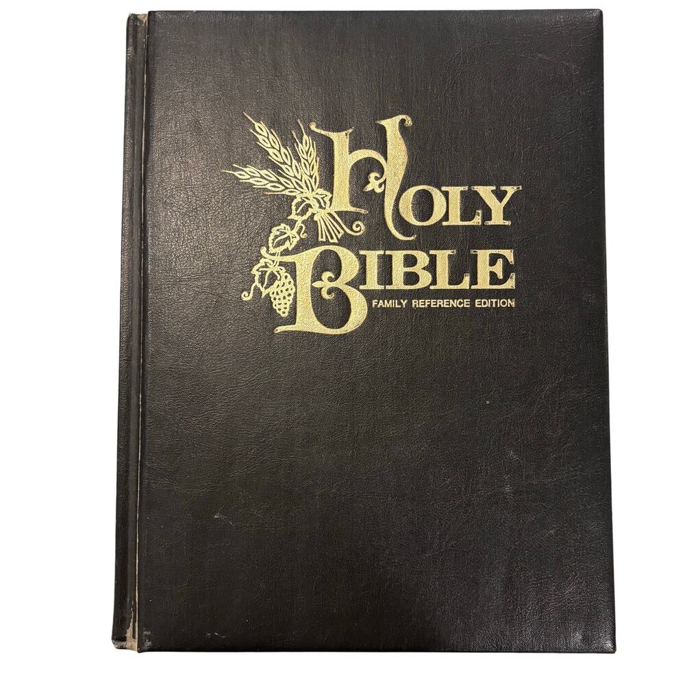 VTG Large Holy Bible Family Reference Edition King James Version KJV Pictures